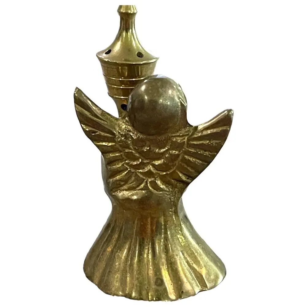 Vintage Brass Angel Figure Candle Snuffer 3” Tall - Picture 2 of 6